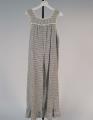 Image of Navy and white checkered designed cotton house dress, ca. 1900